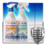 Dryzone Mold Removal and Prevention Kit - 3 x 450ml - Dual-action fast-acting mold remover spray for bathrooms, walls, and ceilings, preventing mold regrowth.
